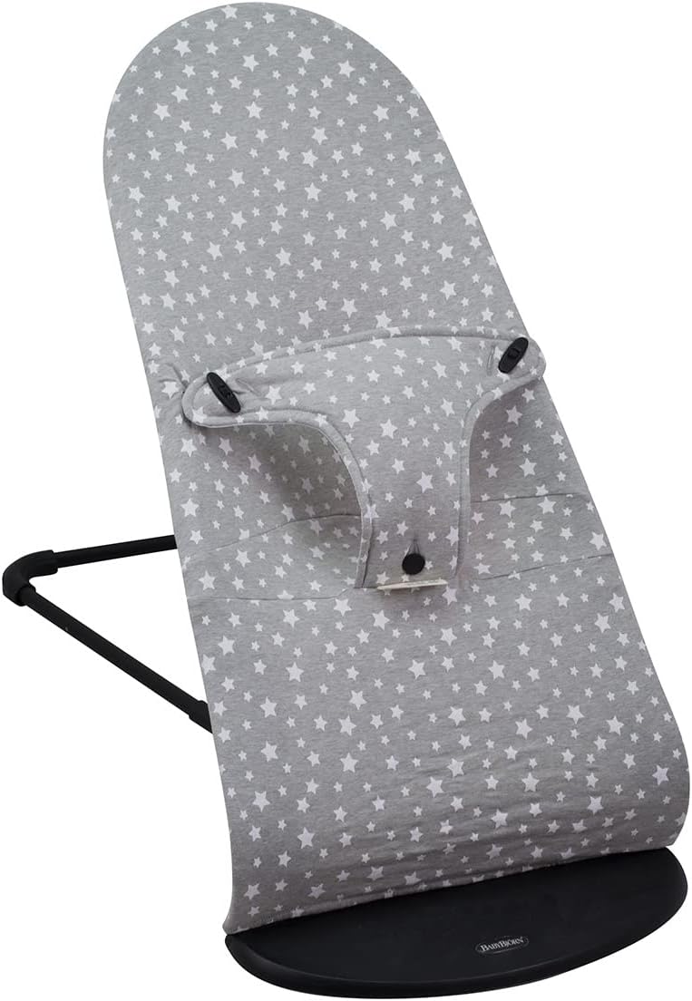 JYOKO KIDS Bezug kompatibel mit Babybjorn Bliss, Balance, Soft (White Star, Baumwolle), White Star