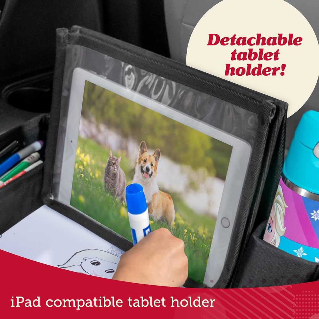 Lusso Gear Kinder-Reisetablett für Auto – Roadtrip Essentials für Kinder – Autositz-Tablett für Klei