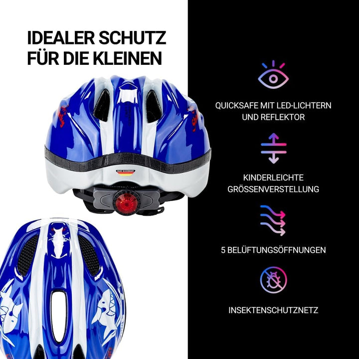 KED Kinderhelm Meggy II Originals XS (44-49cm) Sharky Blue, XS (44-49cm) Sharky Blue