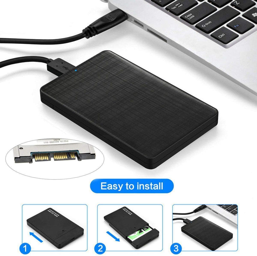 CY 1,8 Zoll Micro SATA 16pin 7 + 9 SSD zu externem Festplattengehäuse zu USB3.1 USB-C Black USB3.1 P