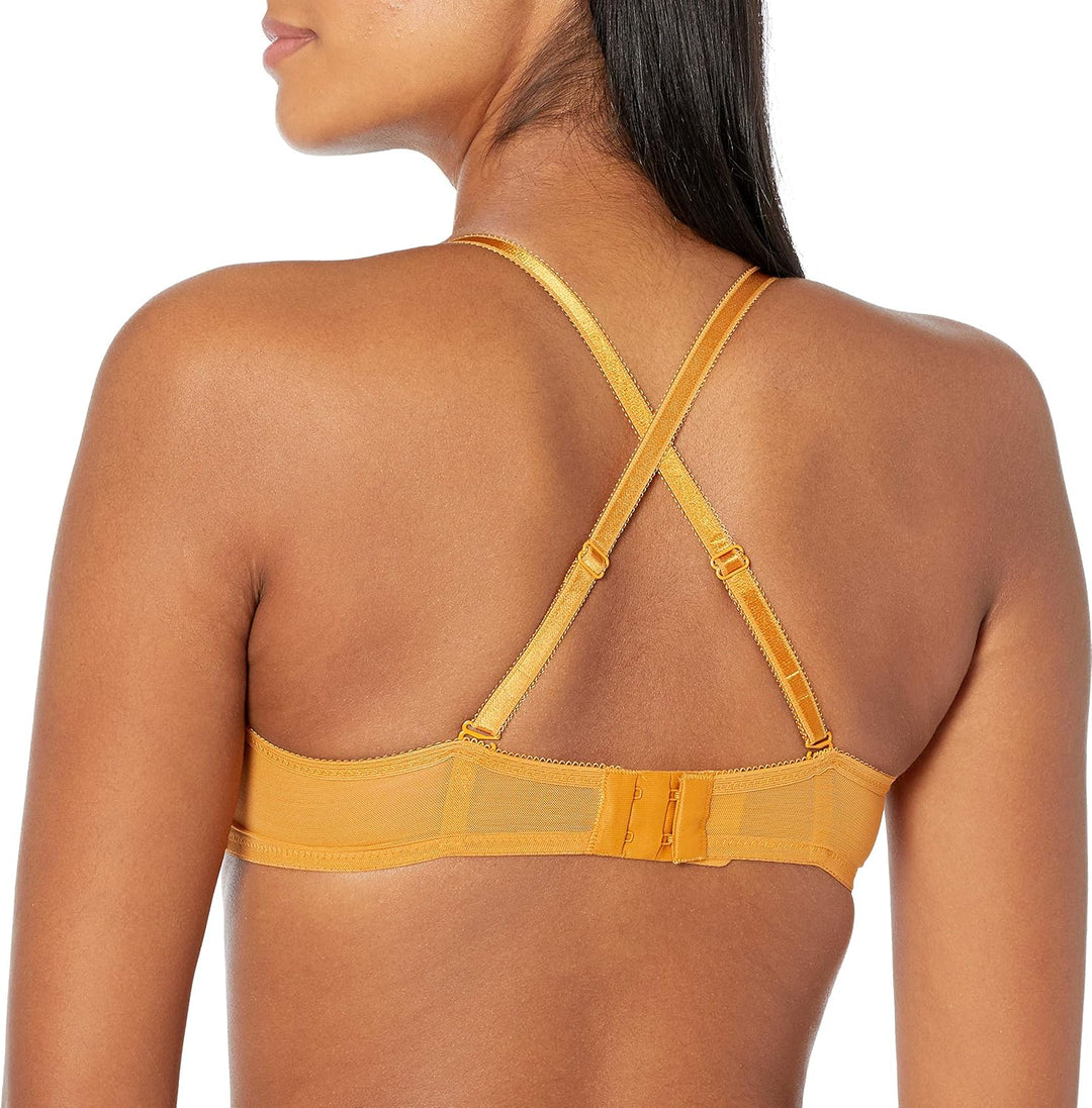 Gossard Damen Glossies Lace Sheer Bra BH, Undurchsichtige 65E Gewürzter Honig, 65E Gewürzter Honig