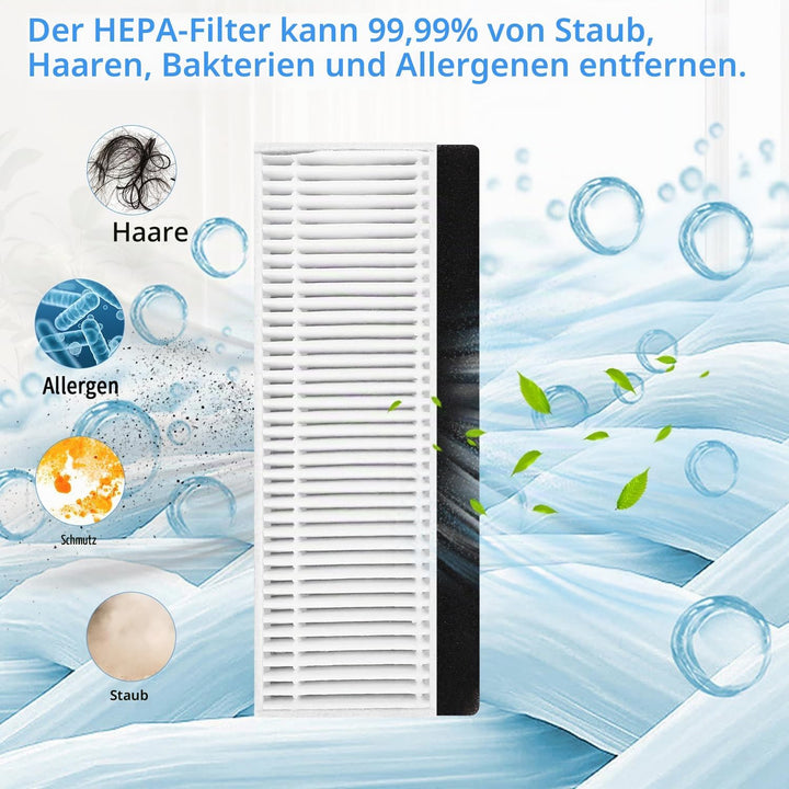 Zubehörset für Tikom G8000/G8000 Pro, für Honiture G20/G20 Pro, für Laresar Evol 3 Saugroboter Staub