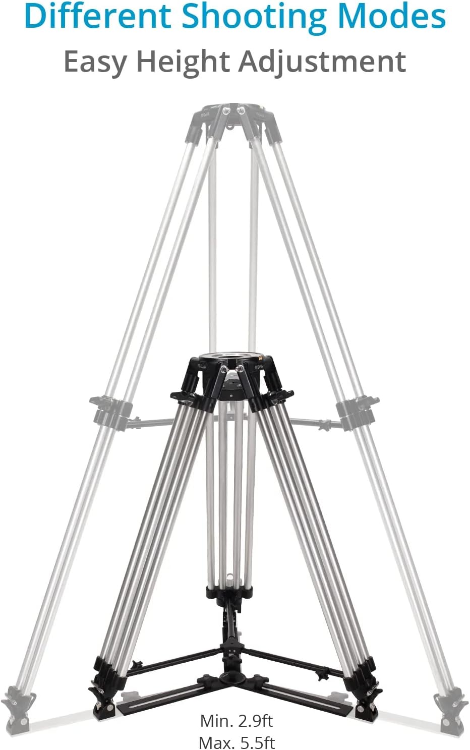 Proaim Mitchell Teleskop-Kamerastativ Stand mit Spreizer. Für Fluidköpfe, Slider &amp; Jib/Kräne. Nutzla