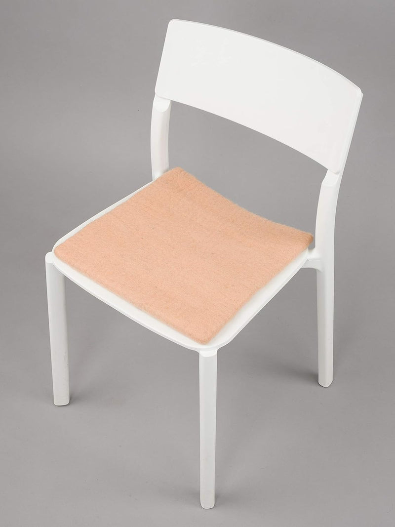 myfelt Flache Filz Sitzauflage, Filz Stuhlauflage - Merle - quadratisch, 36x36 cm, Rosa, Rosa