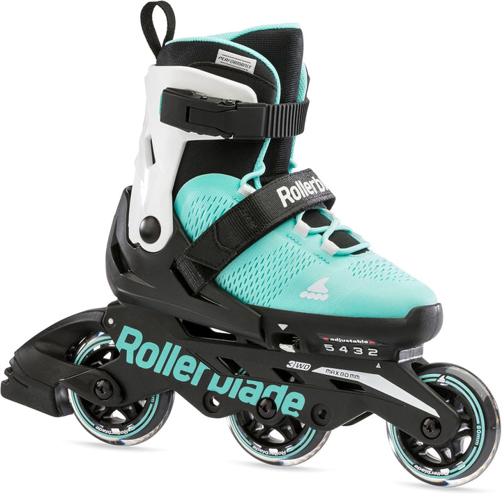 Rollerblade Unisex – Babys Microblade 3wd Inline-Skates 36.5-40.5 AcquaMarina/Bianco, 36.5-40.5 Acqu