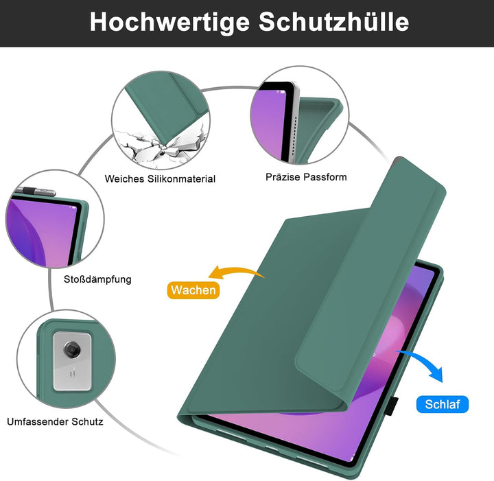 Hülle Tastatur für Lenovo Idea Tab Plus 12.1 Zoll 2025(TB361ZU/TB361FU) | Mit Magnetisch Abnehmbarer