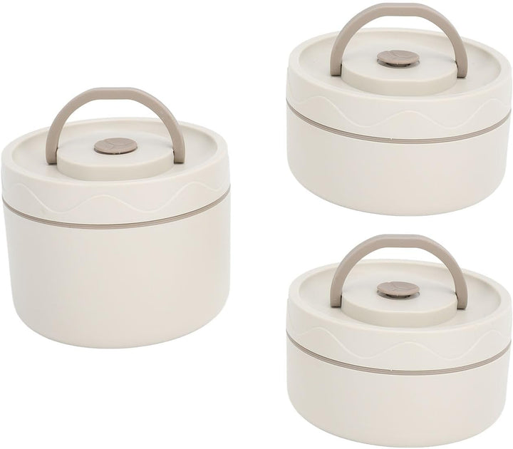TOPINCN Isolierter Lunchbehälter aus Edelstahl 304 mit Thermobeutel, Versiegelte Lunchbehälter für L
