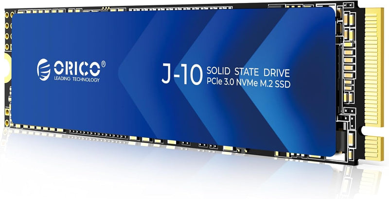 ORICO NVMe M.2 SSD 1TB PCIe Gen3.0x4, bis zu 3100 MB/s, 3D NAND Interne SSD mit Kühlkörper, Internes