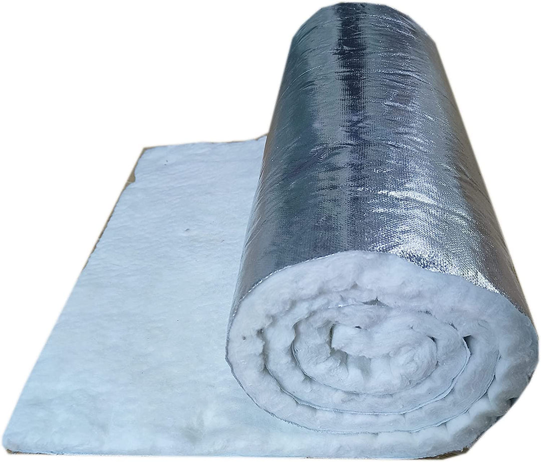 Keramikfaser-Decke, Isoliermatte, einseitig, Aluminiumfolie, für Kamin, Grill, Ofen, Herd, 1 x 0,61