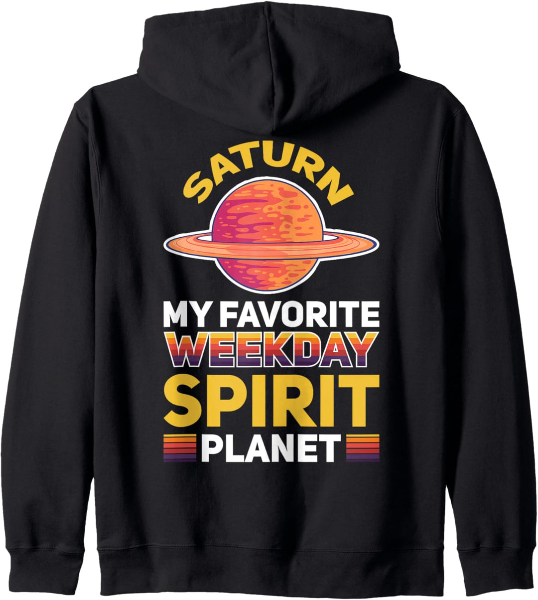 Planet Saturn Sonnensystem Weltraum Weekday Kapuzenjacke