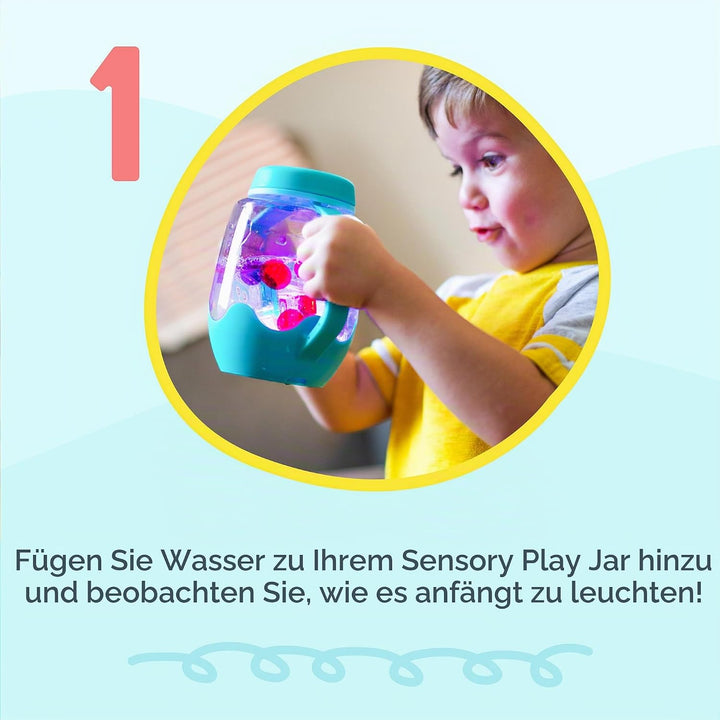Glo Pals, Dose für sensorische Füllstoffe, Spiel für Kinder ab 18 Monaten, unterstützt die sensorisc