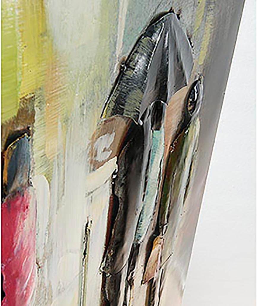 Kobolo Wandbild Wanddeko Metallbild 3D-Bild - Strassenmillieu - 108x72 cm