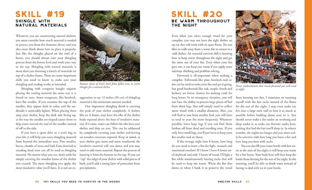 101 Skills You Need to Survive in the Woods: The Most Effective Wilderness Know-how on Fire-Making,