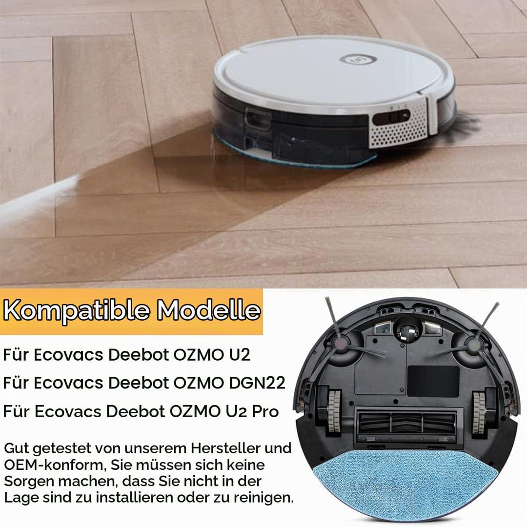 Ersatzteile für Ecovacs Deebot ozmo U2 DGN22 U2 Pro Roboter Staubsauger, Zubehör Set 1 Hauptbürste,