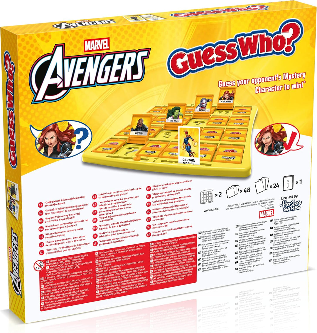 Winning Moves Wer ist es? Marvel Avengers Edition - Wer ist es Spiel Marvel Brettspiel für Kinder -