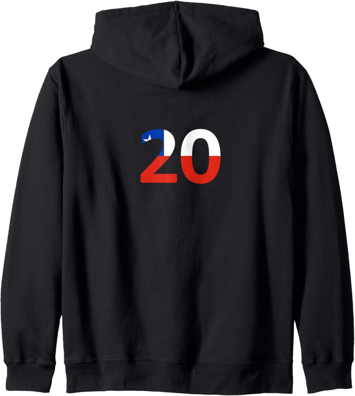 Flagge Chile Kapuzenjacke