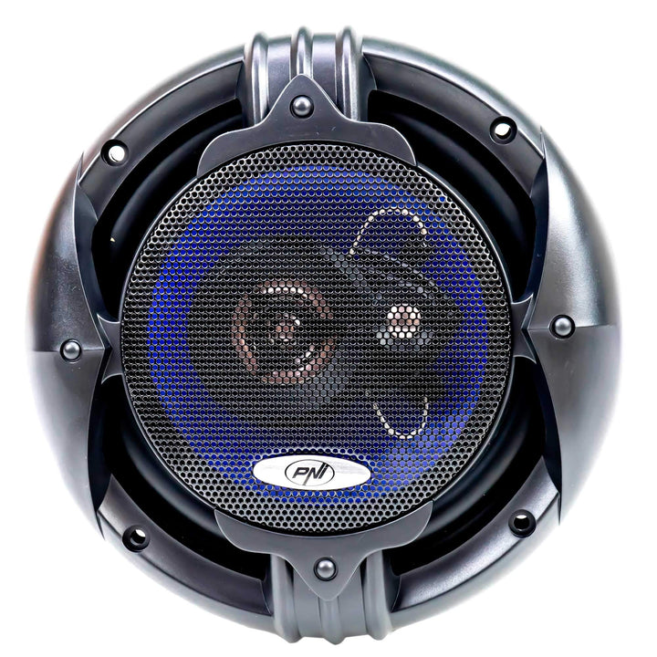 PNI HiFi650 Koaxial-Autolautsprecher, 120 W, 16,5 cm, 3 Pferde, inklusive Gitter 2er-Set