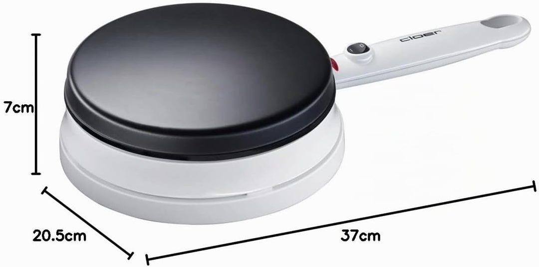 Cloer 677 Crêpe-Maker-Cordless für hauchdünne Crêpes, 700 W, Backfläche mit 18,5 cm Durchmesser Sing
