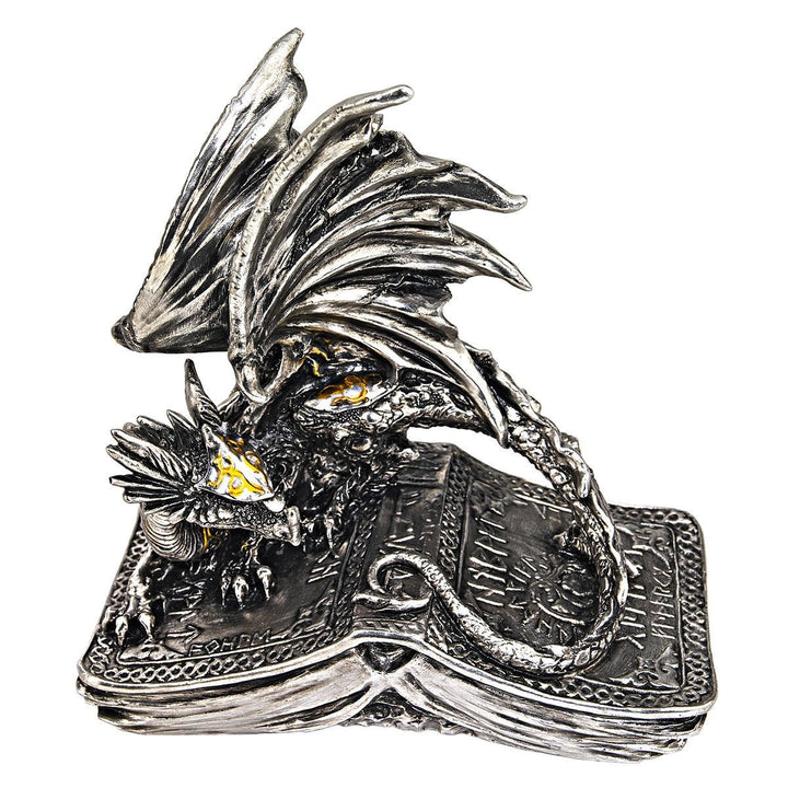 Design Toscano Pendragon bewacht den Kodex, Figur, 7,6 x 15,2 x 15,2 cm