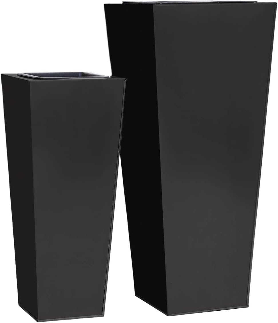 Casa Mina Pflanzkübel gross aussen - Zink Blumenkübel Gross 50cm - Premium Pflanzkübel für Draussen