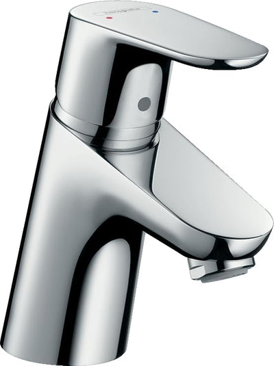 hansgrohe Wasserhahn Focus (Armatur mit Auslauf Höhe 70mm und Push-Open Ablaufgarnitur) Chrom