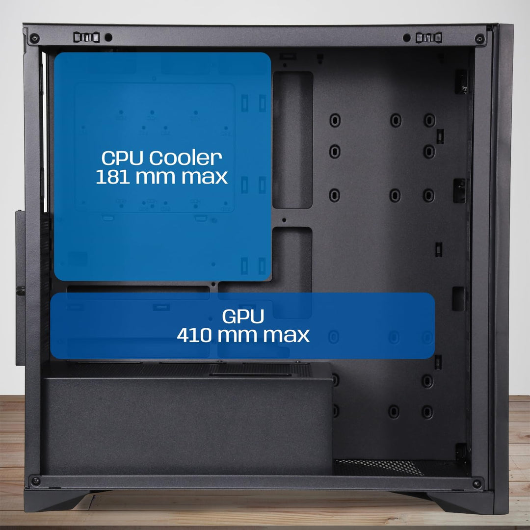 NEWWAY - 2024 Neu - NW1 PC-Gehäuse aus Holz - Mittlere Tower kompatibel mit ATX/Micro-ATX/ITX - Typ