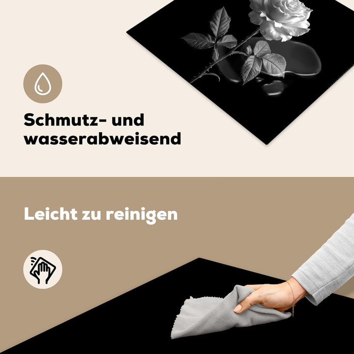 KitchenYeah© Herdabdeckplatte Einteilig Küche Herdabdeckung Induktionsfeld Ceranfeld Herdabdeckplatt