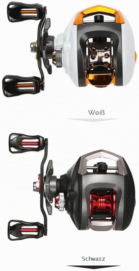Lixada Baitcasting Angelrolle Baitcaster Rolle mit Magnetischem Bremssystem und Korrosionsbeständige