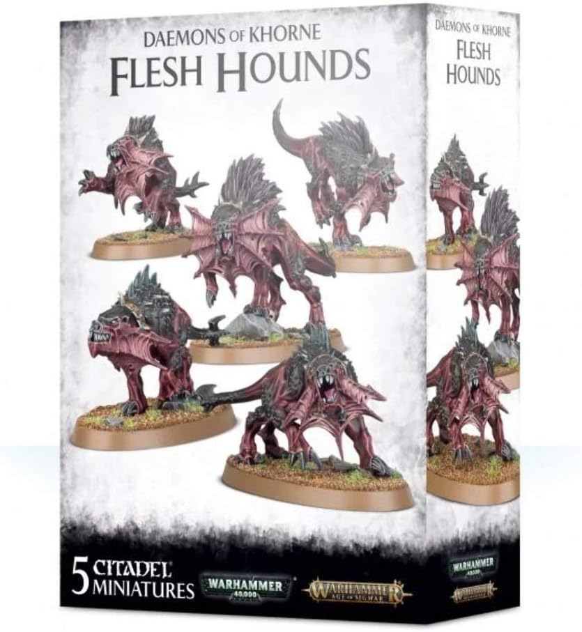 Games Workshop - Warhammer Age of Sigmar - Warhammer 40.000 - Daemons of Khorne Flesh Hounds