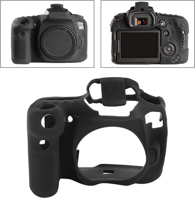 VBESTLIFE Shell für Canon 90D, Silikonkamera Schutzhülle Tasche Body Cover für Canon 90D