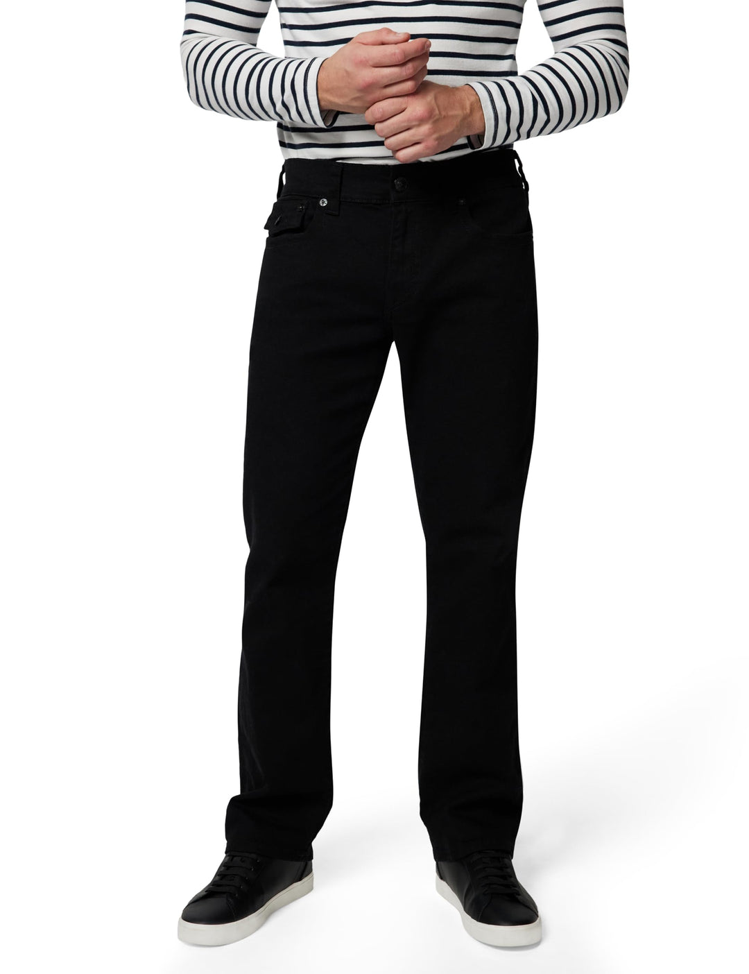 True Religion, Ricky Flap Sn, Herren-Jeans mit Schrittlänge 81,3 cm 28 Body Spülung Schwarz, 28 Body