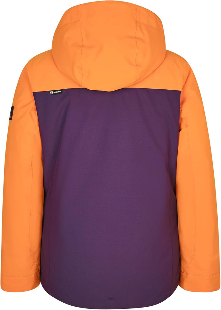 Ziener Mädchen Anoki Ski-Jacke, Winter-Jacke | wasserdicht, winddicht, warm (1er Pack) 140 dark viol