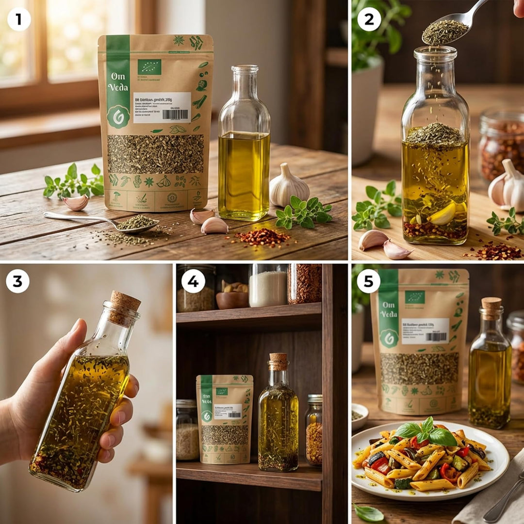 BIO Basilikum getrocknet gerebelt 900g | Bio-Qualität | Premium Basilikum für Pizza, Pasta, mediterr