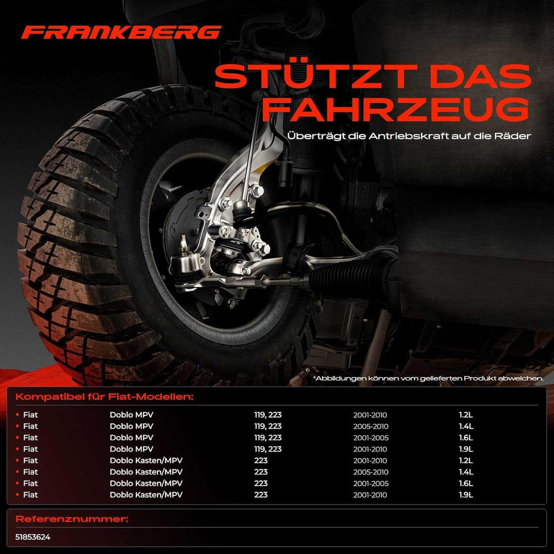 Achsschenkel Vorne Links für Doblo 119 Doblo Cargo 223 2005-2010 51853624