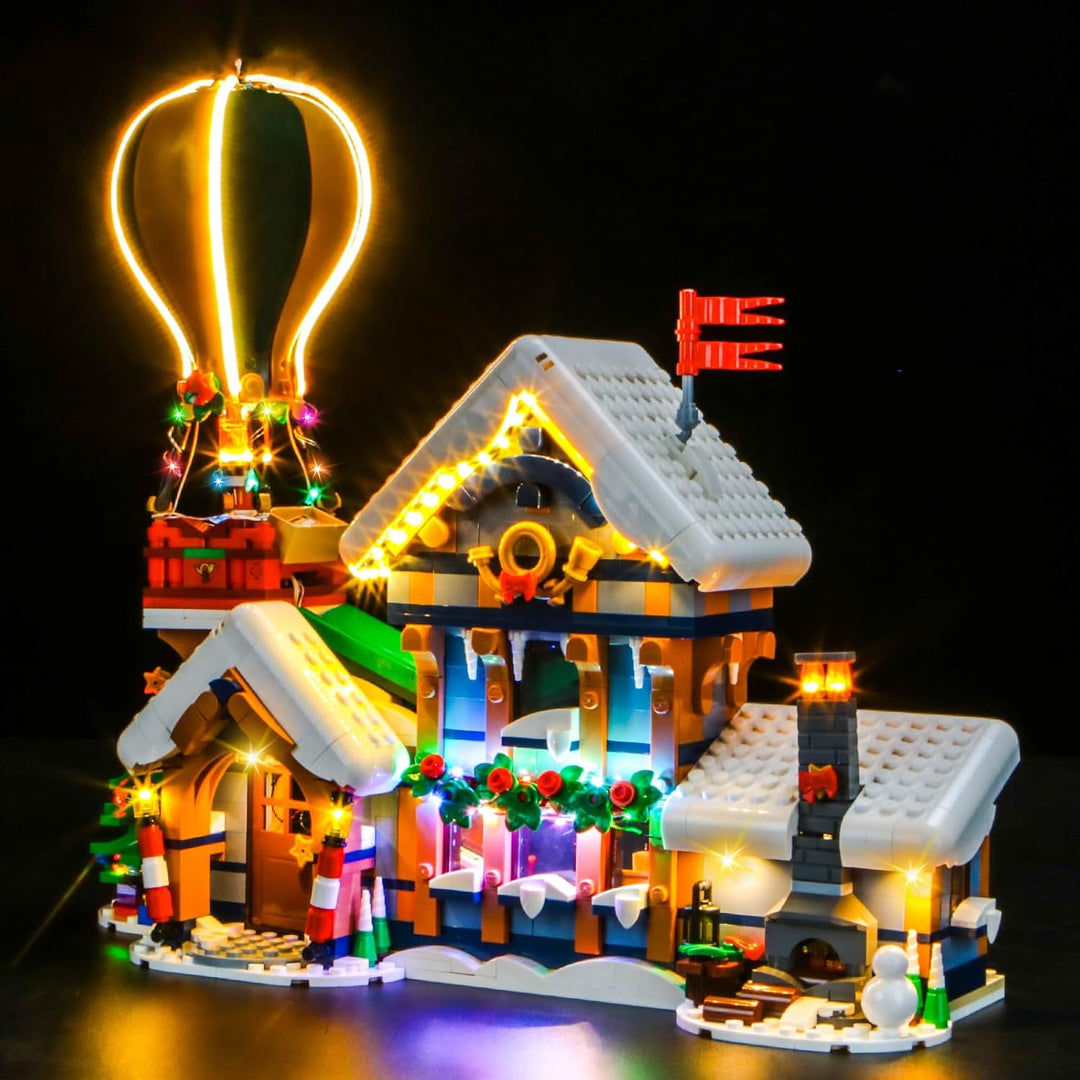BrickBling Fernbedienung Licht-Kit Kompatibel mit Lego Santa's Post Office 10339 (Kein Modell), Led