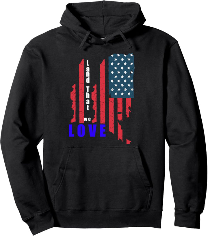 Land Wir Lieben Amerika Land Vereinigte Staaten Patriotisch Pullover Hoodie
