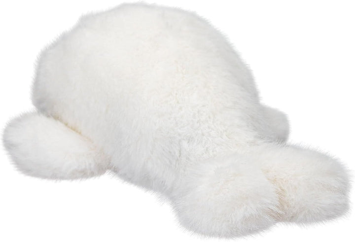Depesche 13772 Princess Mimi - Kuscheltier Robbe Robby, mit weichem Fell in Weiss und blauen Glitzer