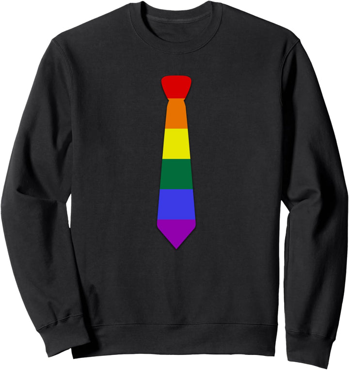 LGBT Flagge Krawatte Regenbogen Rainbow Gay Pride Sweatshirt