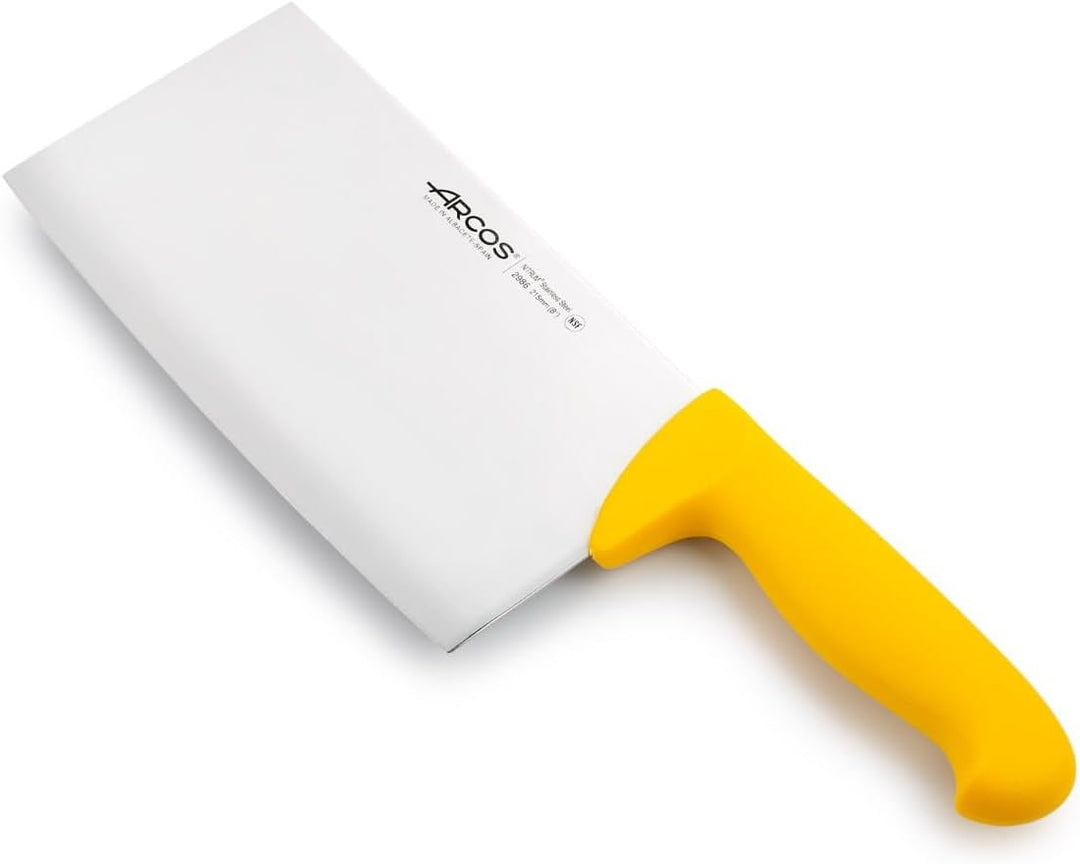 Arcos 298600 Serie 2900 - Hackmesser Metzgermesser - Klinge Nitrum Edelstahl 215 mm - HandGriff Poly