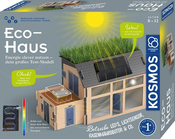 KOSMOS 621070 Eco-Haus - Energie clever nutzen - Dein grosses Test-Modell, Experimentierkasten für K