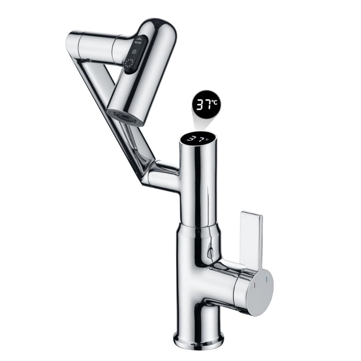 Smart Temperature Bathroom Wasserhahn, Einhebel-Badezimmer-Wasserhahn, Waschbeckenarmatur, Küchenarm