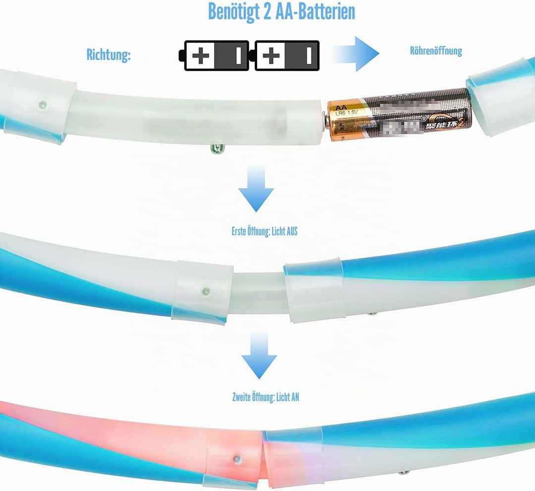 Led Hulas Hoop Reifen für Erwachsene 10 Farben Strobing Multiple Light Ändern Fitness Tanzen Übung G