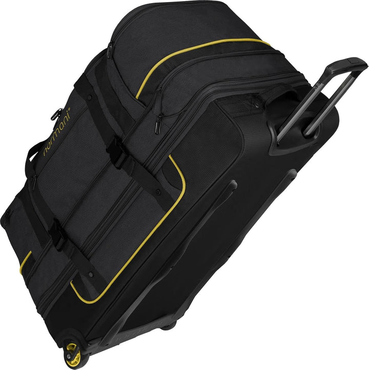 Reisetasche 2-Rad Trolley Weichgepäck Reisetasche mit Rollen und 6 Fächern - erweiterbarer Reisetrol