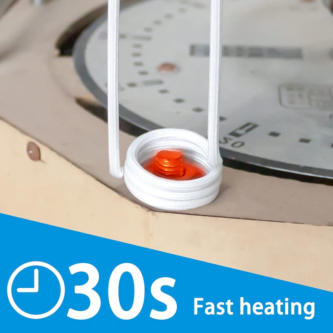 SOLARY, Heizset mit magnetischer Induktion, 1 kW, ohne Flamme, mit 12 Spulen, zum Lösen von rostfrei