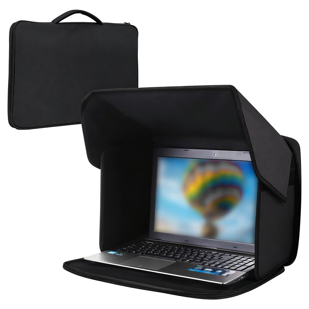 1 Stück Laptop-Sonnenschutz, Laptop Sonnenschutz Klappbare, Universal-Sonnenblende, Sichtschutzhaube