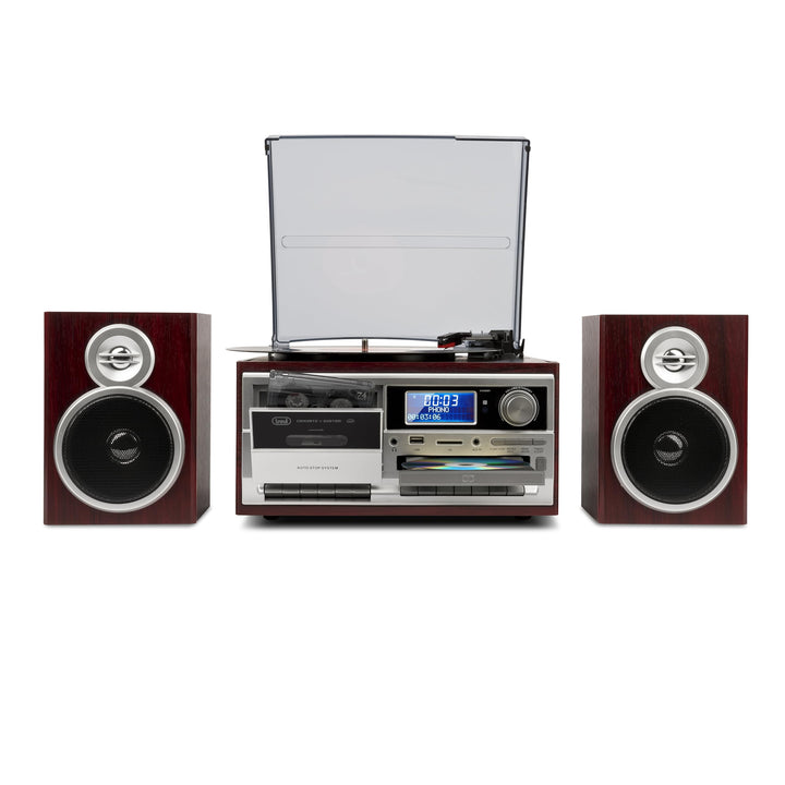 Trevi TT 1072 DAB Bluetooth-Stereo-Plattenspieler mit digitalem DAB/DAB+-Empfänger, Encoding-Funktio