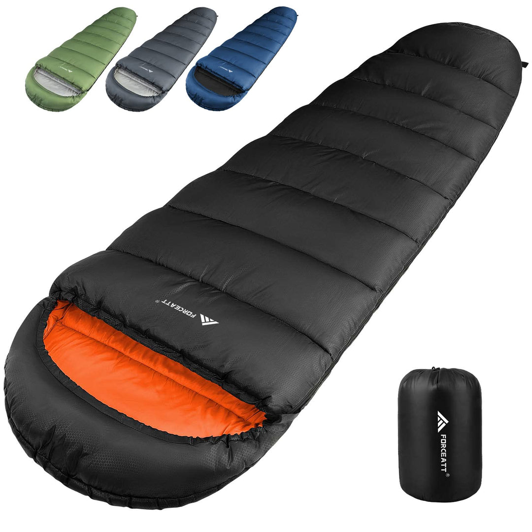 Forceatt Schlafsack, 5℃~25℃ 3-4 Jahreszeiten Outdoor Sommerschlafsack, Ultraleicht Kleines Packmass