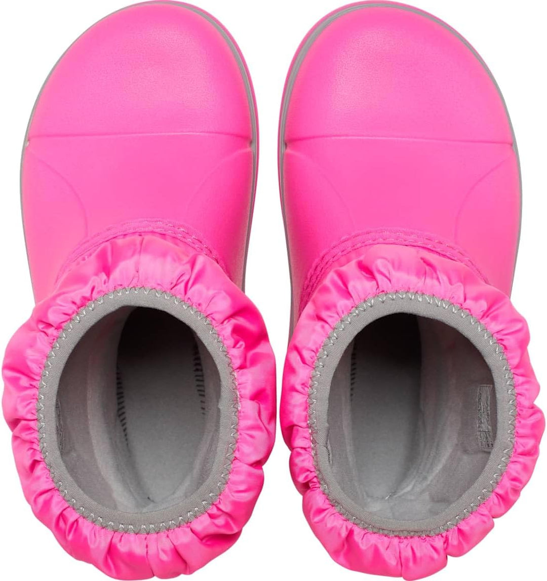 Crocs Unisex Kinder Winter Puff Boot Kids Schneestiefel, Pink