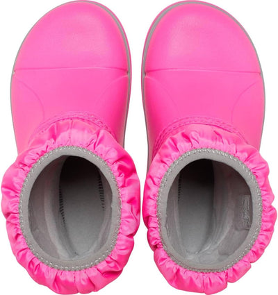 Crocs Unisex Kinder Winter Puff Boot Kids Schneestiefel, Pink