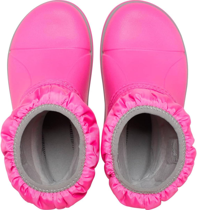 Crocs Unisex Kinder Winter Puff Boot Kids Schneestiefel, Pink